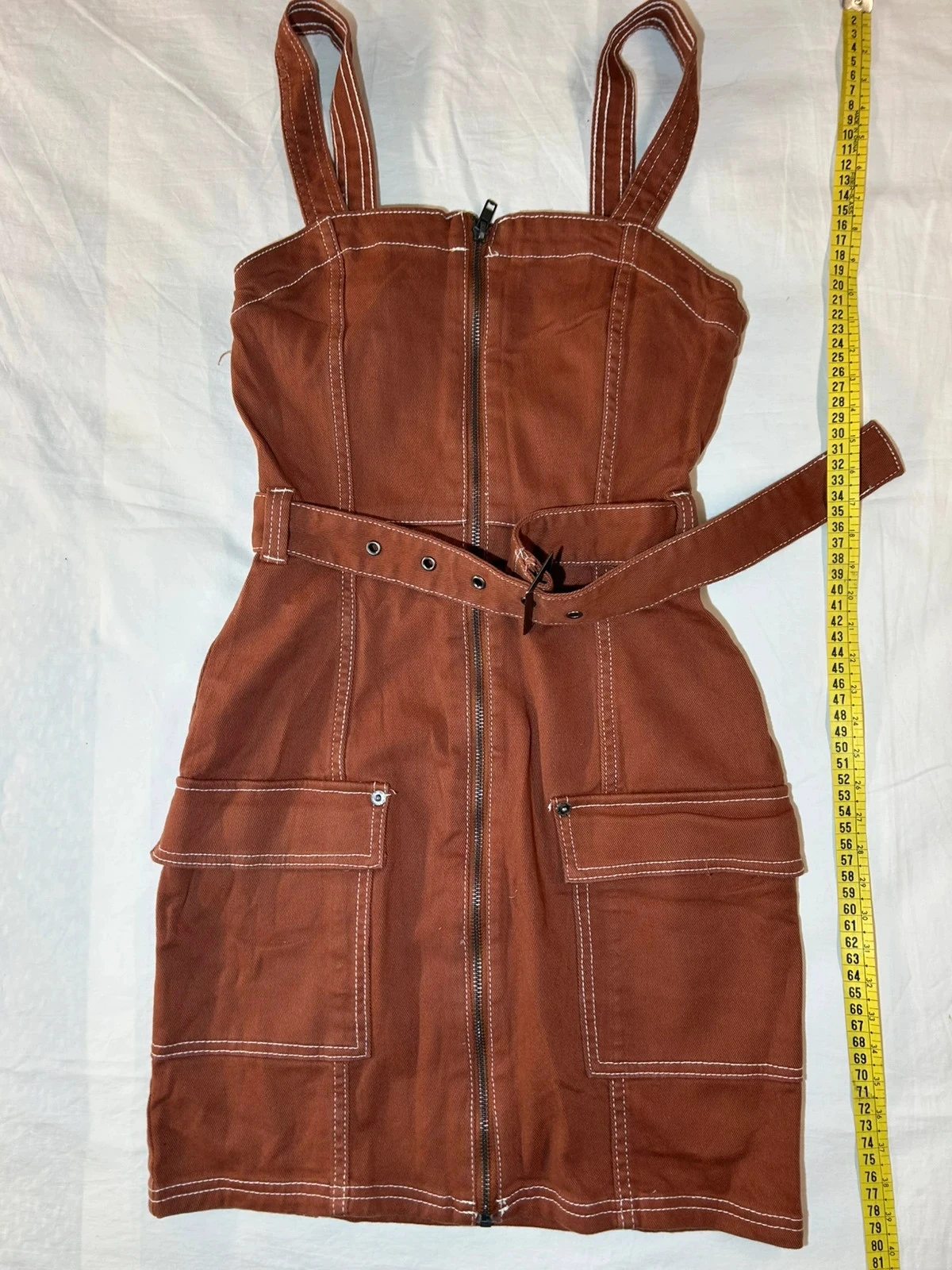 Bruine denim jurk divided h&m – photo 2